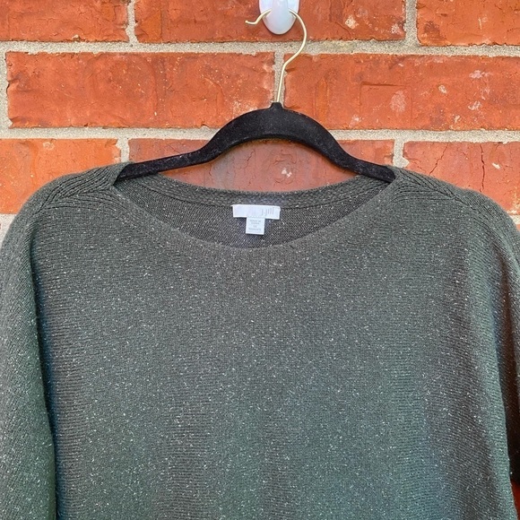 J. Jill Womens 1X Green Marled Sweater - Picture 2 of 8